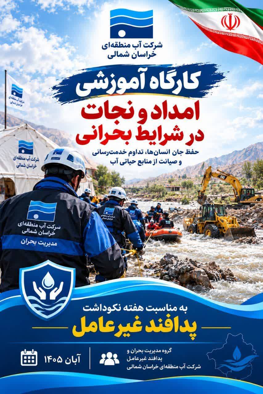 آموزش امداد و نجات در شرایط بحرانی برای کارکنان شرکت آب منطقه ای