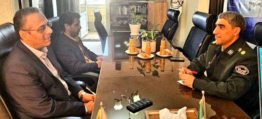 نشست مشترک مدیرعامل شرکت آب منطقه ای خراسان شمالی با پلیس آگاهی و پلیس فتا
